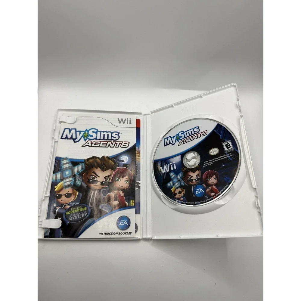 MySims Agents Nintendo Wii Game EA Complete CIB Tested E Everyone Kids Game